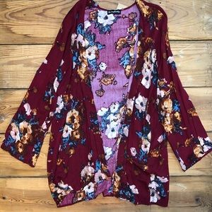 Floral Long Sleeve Kimono